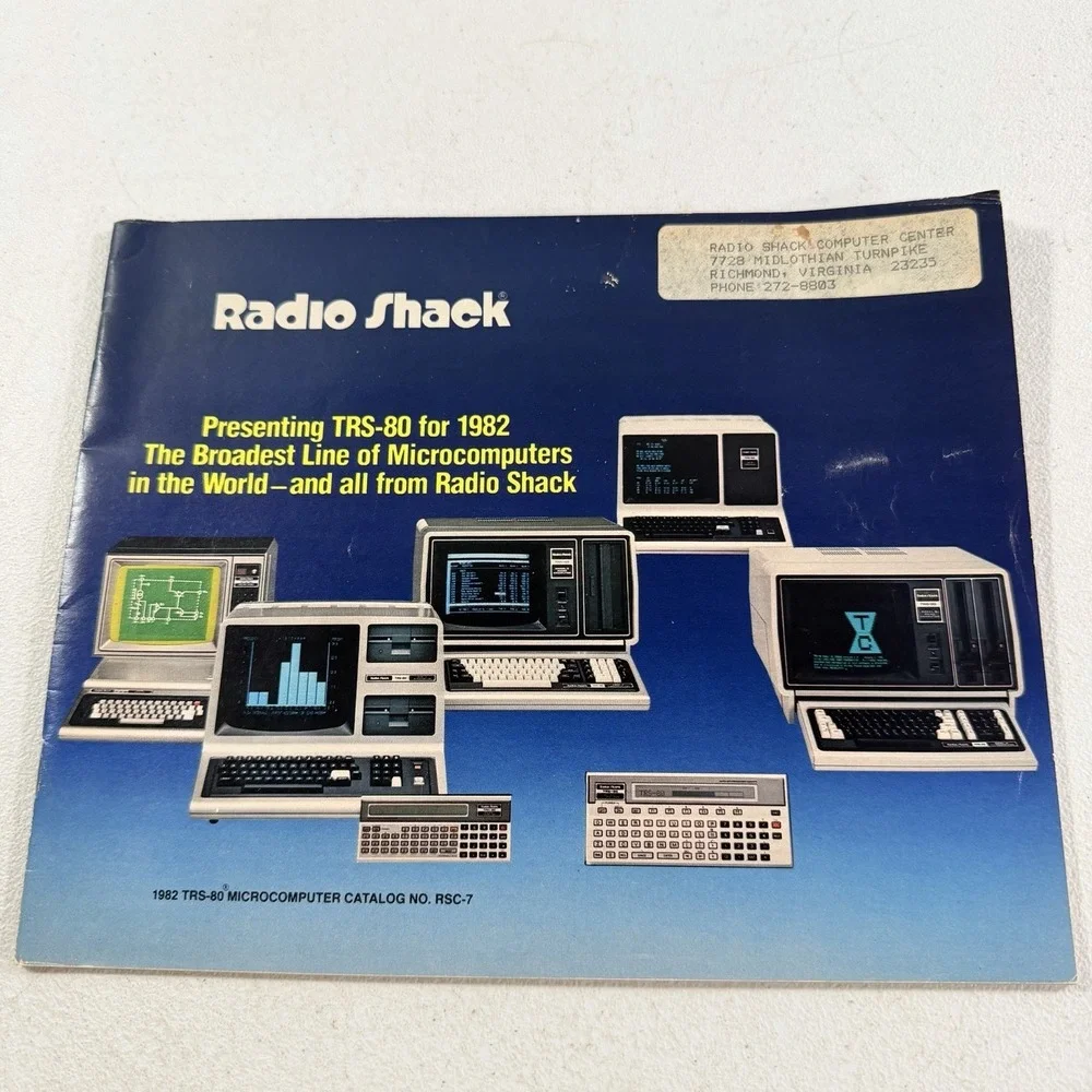 Vintage 1982 RADIO SHACK TRS-80 Microcomputer Catalog RSC-7 Computer - Picture 1 of 8
